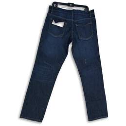 NWT PD&C Womens Blue Denim Medium Wash 5-Pocket Design Straight Leg Jeans 34x32 alternative image