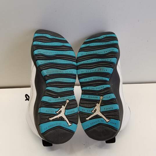 Air Jordan 10 Retro Mid Powder Blue 310806-106 Sneakers Size 7Y Women's Size 8.5 image number 5
