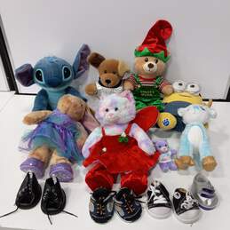 Bundle of Build-A-Bear Plush Dolls with Accessories