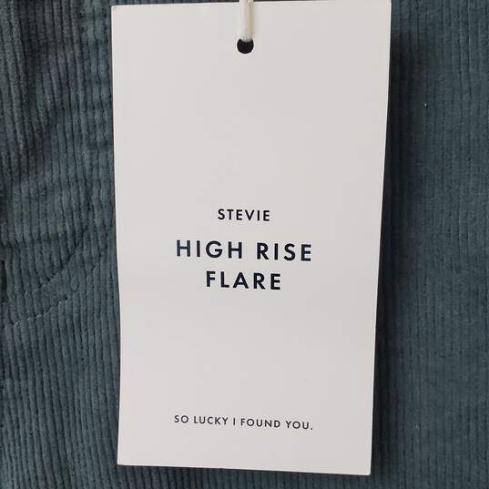 Lucky Brand Green Stevie High Rise Flare Corduroy Jeans Size 10 image number 5