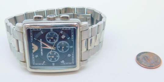 Emporio Armani AR-5331 Silver Tone Men's Chronograph Watch 149.5g image number 3
