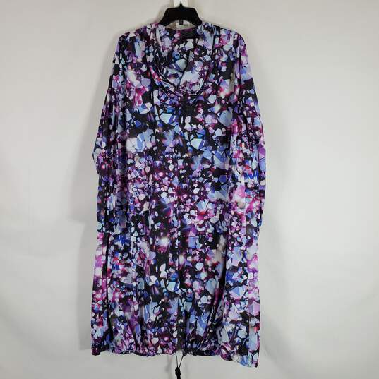Yitty Women Purple Crystal Print Jacket M NWT image number 2