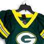 Womens Green Yellow NFL Bay Packers Randall Cobb #18 Football Jersey Size M image number 3