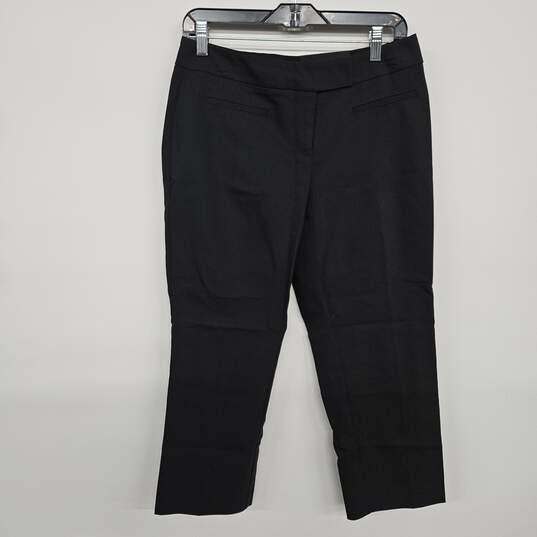 Black Straight Leg Capri Pants image number 1