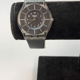 Designer Swatch SFK361 Black Adjustable Strap Round Dial Analog Wristwatch
