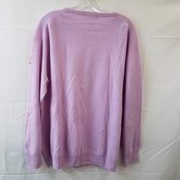 Lingua Franca Lavender Button Up Cardigan Sweater alternative image