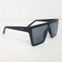 Quay Australia Hindsight Rubberized Black Sunglasses alternative image