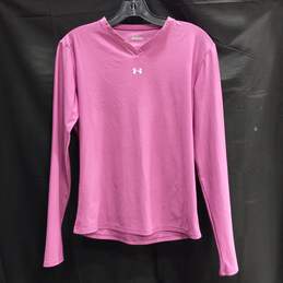 Under Armor Pink Long Sleeve Active Shirt Size XS