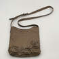 Womens Brown Floral Swing Pack Adjustable Strap Inner Pockets Crossbody Bag image number 1