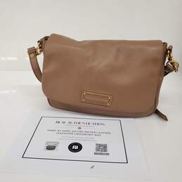 Marc by Marc Jacobs Brown Leather Foldover Crossbody Bag