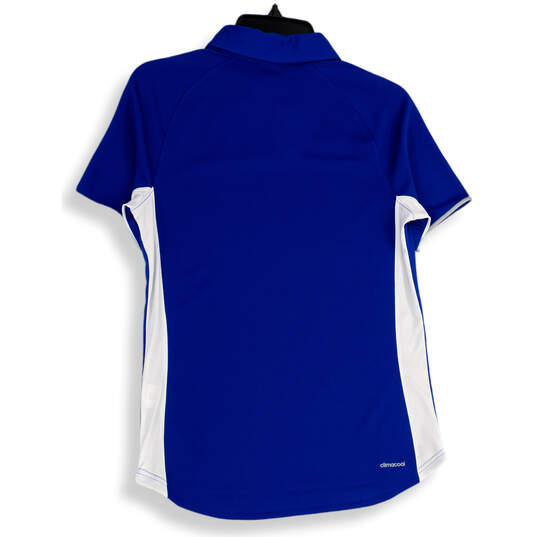 NWT Mens Blue Spread Collar Short Sleeve Golf Polo Shirt Size Medium image number 2