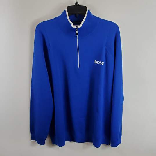 Hugo Boss Men Blue Sweater 2X NWT image number 1