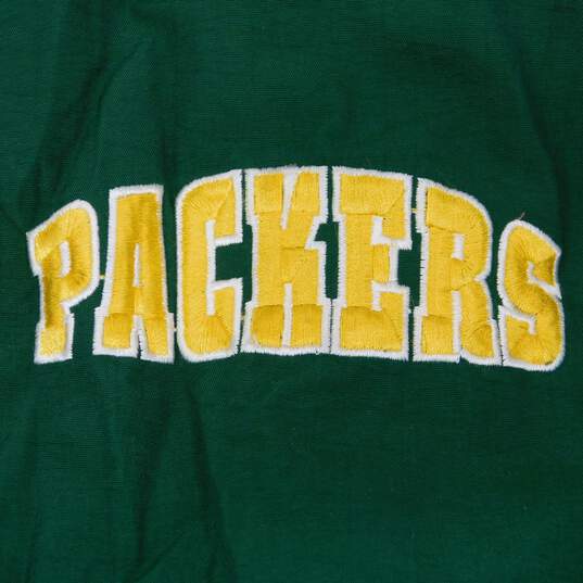 Vintage Reebok Pro Line NFL Green Bay Packers Full Zip Windbreaker Jacket XXL image number 2