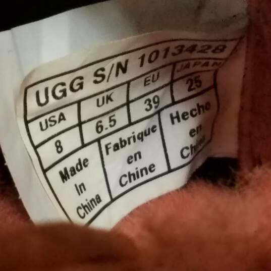 UGG Suede Boots Orange Size 8 image number 4