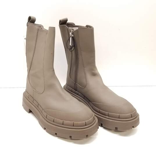 Zara Platform Ankle Boots Grey 10 image number 3