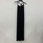 NWT Womens Black Sleeveless Halter Neck Spaghetti Strap Maxi Dress Size M image number 1