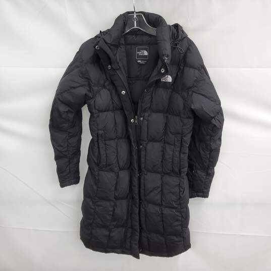 The North Face 600 Black Full Zip Hooded Down Puffer Jacket Women's Size XS image number 1
