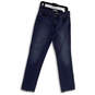 Womens Blue Denim Medium Wash Regular Fit Pockets Straight Leg Jeans Sz 10M image number 1