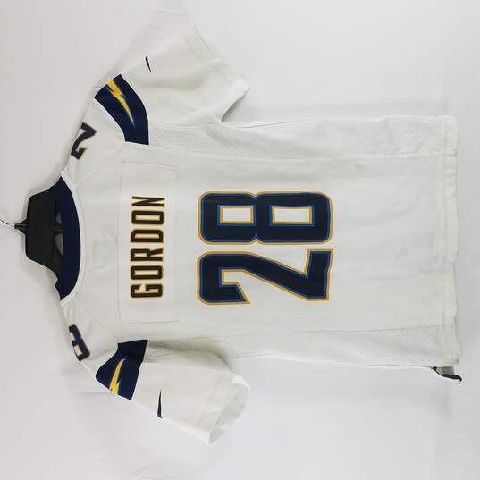 Nike Boy White Chargers Gordon 28 Jersey M image number 2