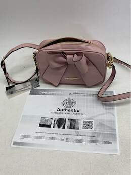 Authentic Karl Lagerfeld Pink Bow Crossbody Purse NWT