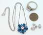 Contemporary 925 Blue & White CZ Jewelry image number 8