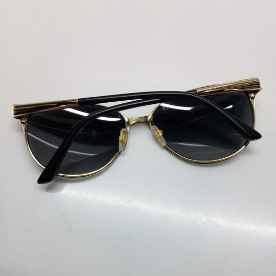 AUTHENTICATED Versace Cat Eye Black Gold Frames Womens Sunglasses image number 3