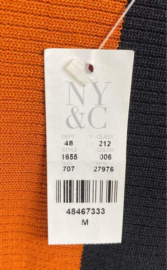 New York & Company Multicolor Ribbed Cardigan M image number 5