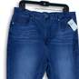 NWT Good American Womens Blue Denim Good Waist High Rise Skinny Jeans Size 18 image number 3