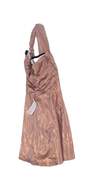 Womens Pink Sparkly Pleated One Shoulder Sleeveless A Line Dress Size 6 image number 3