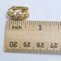 Christian Dior Gold Tone Crystal Clip-On Earrings W/COA 6.0g image number 7