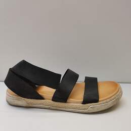 Steve Madden Girl Jkimmie Black Strap Sandals Flats Shoes Women's Size 8.5 M