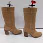 Timberland Women's Waterproof Leather Heeled Boots Tan Size 7.5 image number 1