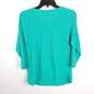 Talbots Women Green Knitted Long Sleeve Top L image number 2