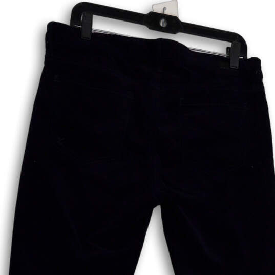 Womens Blue Denim Dark Wash Pockets Stretch Skinny Leg Jeans Size 12 image number 4