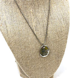 Designer Brighton Silver-Tone Friend Crystal Cut Stone Pendant Necklace