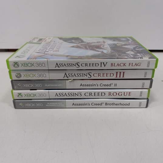 5pc. Bundle of Assorted Xbox 360 Assassin's Creed Games image number 3