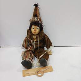 Hanging Wooden Clown Doll/Marionette