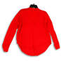 Womens Red Knitted V-Neck Long Sleeve Button Front Cardigan Sweater Size S image number 2