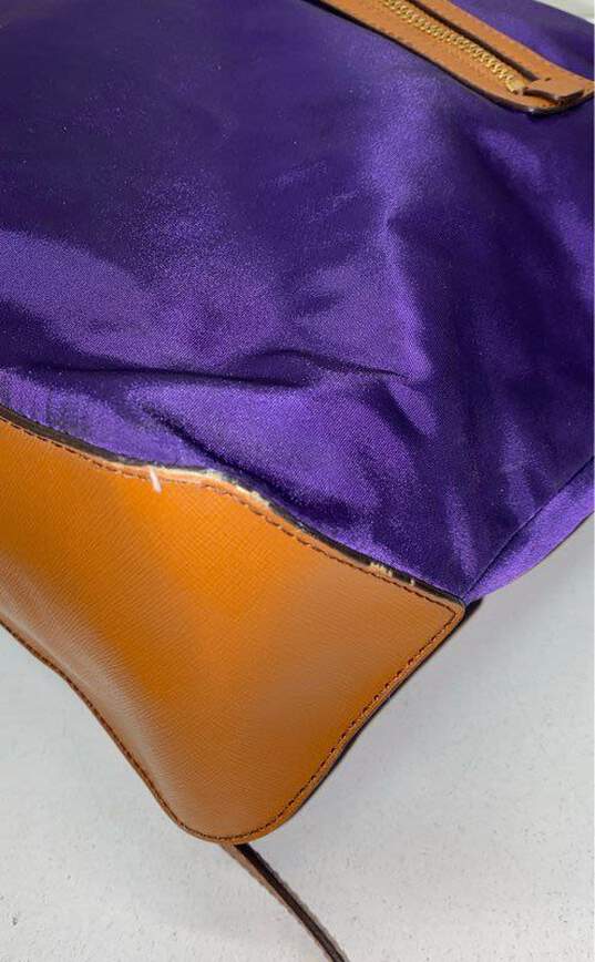 Michael Kors Nylon Crossbody Satchel Purple image number 8