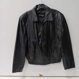 Wilson Women's Black Leather Jacket Size 42