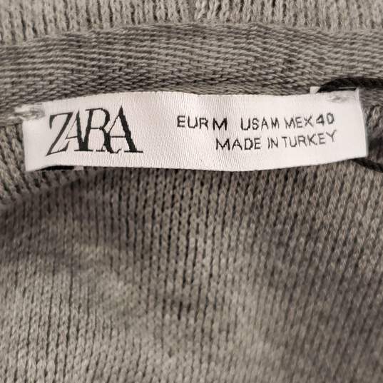 Zara Women Grey Hoodie M NWT image number 4