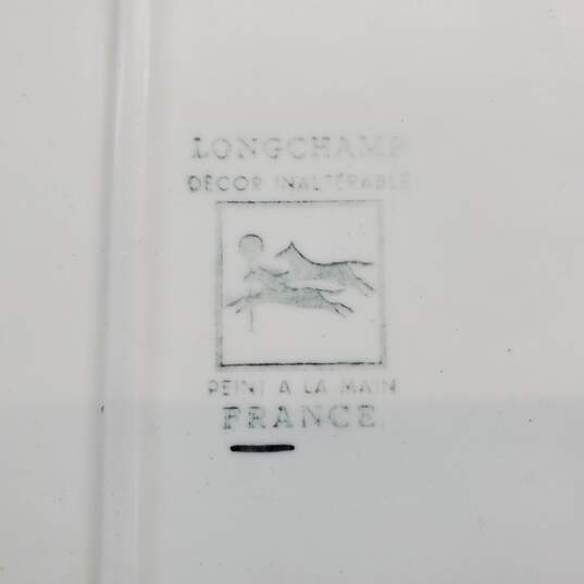Longchamp NEMOURS Handpainted France Platter 16.5x11in. image number 4