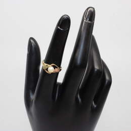 Stamper 10K Black Hills Gold Pearl Ring Size 5.75 - 1.9g