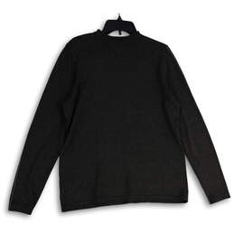 Womens Gray Crew Neck Long Sleeve Regular Fit Pullover Sweatshirt Size XL
