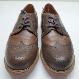 John Fluevog Men's Perforated Cap-Toe Oxford Dress Shoes Size M11 alternative image