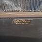 I. Magnin & Co Made in Italy Brown Croc Embossed Leather Handbag Purse image number 6