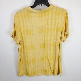 Sonoma Women Yellow Button Up Shirt M NWT alternative image