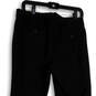 Womens Black Flat Front Pockets Regular Fit Straight Leg Chino Pants Size 8 image number 4