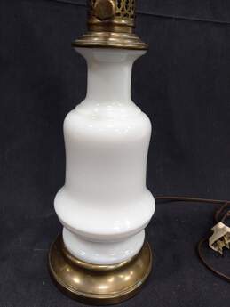 Vintage Milk Glass Table Lamp alternative image