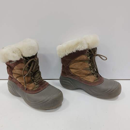 Colombia Sierra Summette Winter Brown Boots Size 9.5 image number 4
